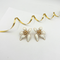 Oscar De La Renta Large Enamel Flower Earrings