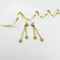 Oscar De La Renta Long Geometric Stud Earrings