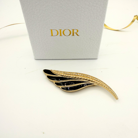 Christian Dior Art Deco Blad Broche