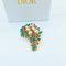 Christian Dior Kristallen Broche & Faux Pearls 1967