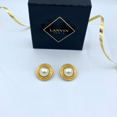 Lanvin Faux Parel Oorbellen