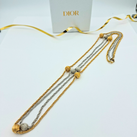 Grossé for Christian Dior Goud & Zilverkleurige Ketting