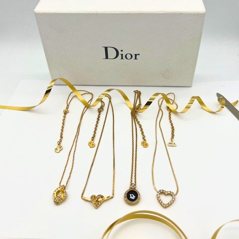 Christian Dior Hart Kristallen Dior Ketting