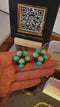 Christian Dior Groen Blauwe Cabochon Clip Oorbellen 1967